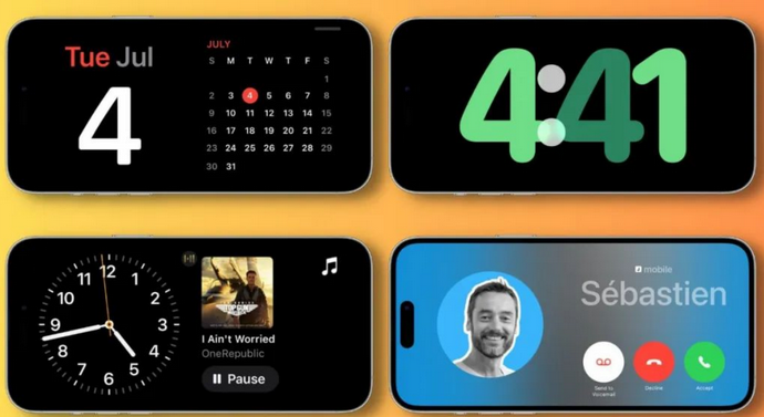 安龙苹果手机维修分享iOS17横屏充电待机显示有什么好处 