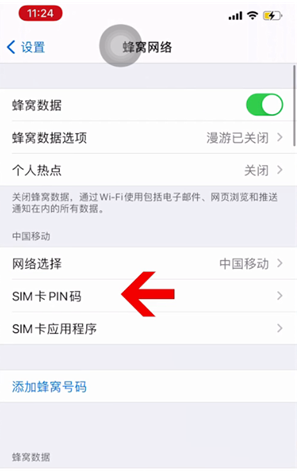 安龙苹果14维修网分享如何给iPhone14的SIM卡设置密码 